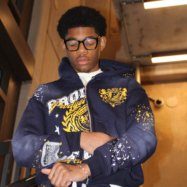 Navy Anointed Divide Hoodie