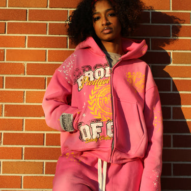 Pink Anointed Divide Hoodie