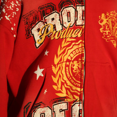 Red Anointed Divide Hoodie