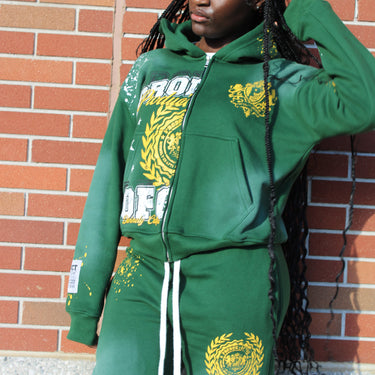 Green Anointed  Divide Hoodie