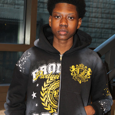 Black Anointed Divide Hoodie