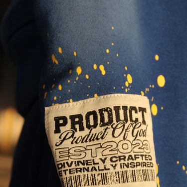 Blue Anointed Divide Hoodie