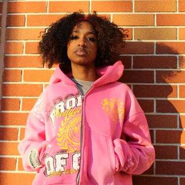 Pink Anointed Divide Hoodie