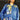 Blue Anointed Divide Hoodie