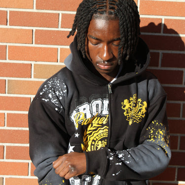 Black Anointed Divide Hoodie