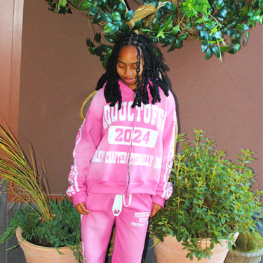 Pink Divinely Crafted Zip Up