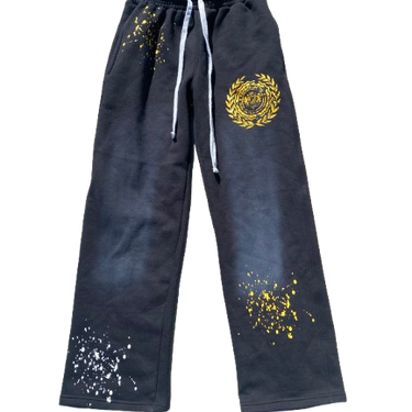 Black Anointed Divide Sweats