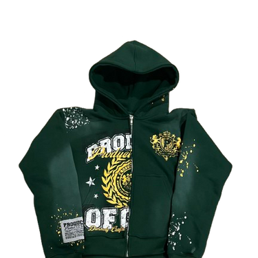 Green Anointed  Divide Hoodie